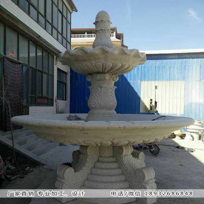 石雕喷泉 城市公共空间不可或缺的艺术与功能设施