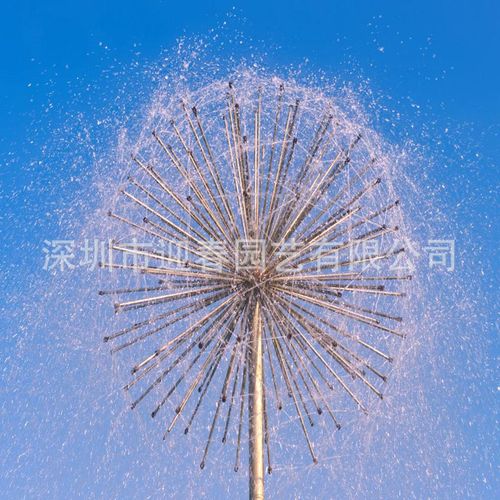 遂宁内江广场蒲公英喷泉 户外花园喷泉的制作安装与设备全解析